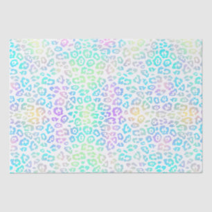 Pastel Rainbow Leopard Muster Seidenpapier