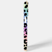 Pastel Rainbow Leopard Print Monogrammed Case-Mate iPhone Hülle (Rückseite / Rechts)