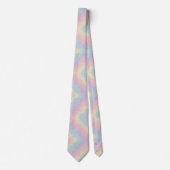 Pastel Rainbow Leopard Print Neck Tie Krawatte (Vorderseite)