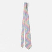 Pastel Rainbow Leopard Print Neck Tie Krawatte (Rückseite)