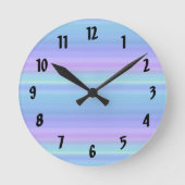 Pastel Rainbow Lila grüne Uhr (Vorderseite)