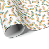 Pastel Rainbow Lines: Vintag nahtlos Geschenkpapier (Rolleneckpunkt)