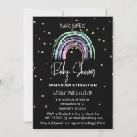 *~* Pastel Rainbow Magic Baby Shower Einladung