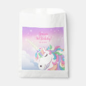 Pastel Rainbow Magical Unicorn Clouds Geschenktütchen (Vorderseite)