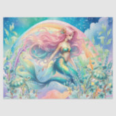 Pastel Rainbow & Mermaid Decoupage Seidenpapier (Vorderseite)