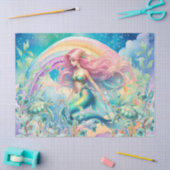 Pastel Rainbow & Mermaid Decoupage Seidenpapier (Basteln)