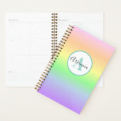 Pastel Rainbow Mit Monogramm Personalisiert Planer (Anzeige)