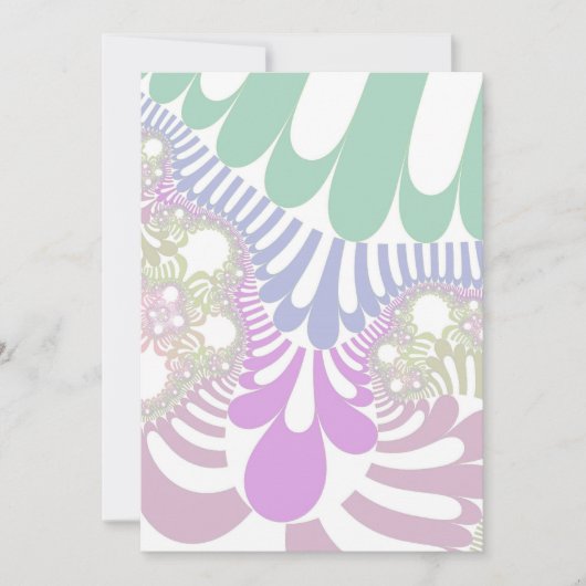 Pastel Rainbow Mod Einladung (Vorderseite)