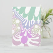 Pastel Rainbow Mod Einladung (Stehend Vorderseite)