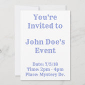 Pastel Rainbow Mod Einladung (Rückseite)