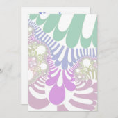 Pastel Rainbow Mod Einladung (Vorne/Hinten)