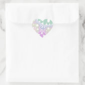 Pastel Rainbow Mod Herz-Aufkleber (Tasche)