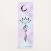 *~* Pastel Rainbow Nirvana Moon Blume Kristall Yogamatte (Vorderseite)