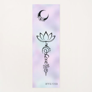 *~* Pastel Rainbow Nirvana Moon Blume Kristall Yogamatte