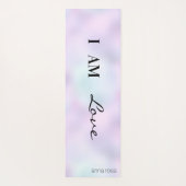 *~* Pastel Rainbow Nirvana Moon Blume Kristall Yogamatte (Rückseite)