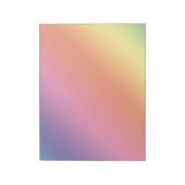 Pastel Rainbow Notepad Notizblock (Rotiert)
