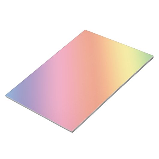 Pastel Rainbow Notepad Notizblock (angewinkelt)