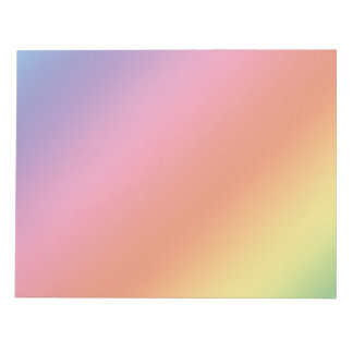 Pastel Rainbow Notepad Notizblock