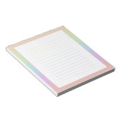 Pastel Rainbow Notepad Notizblock (angewinkelt)