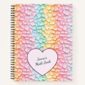 Pastel Rainbow Notizblock (Vorderseite)