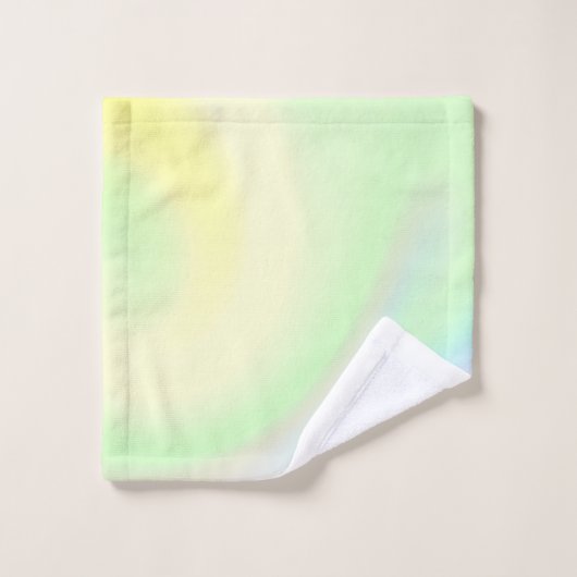 Pastel Rainbow of Color Badhandtuch Set (Waschlappen)