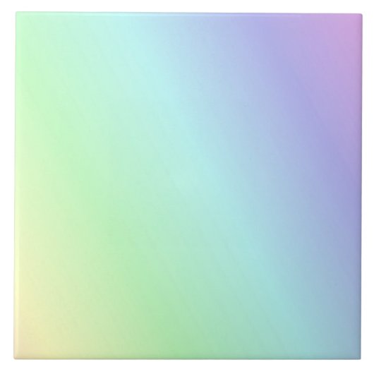 Pastel Rainbow of color, Fliese (Vorderseite)