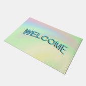 Pastel Rainbow of Color Fußmatte (Schrägansicht)