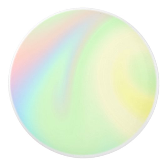 Pastel Rainbow of Color Keramikknauf (Vorderseite)