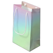 Pastel Rainbow of Color Kleine Geschenktüte (Rückseite Schrägansicht)