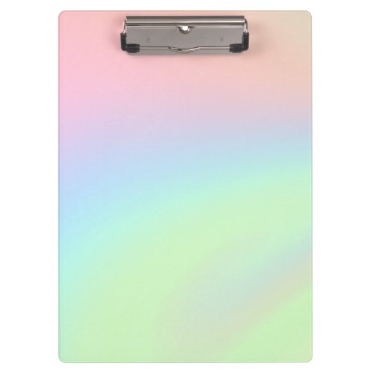 Pastel Rainbow of Color Klemmbrett (Vorderseite)