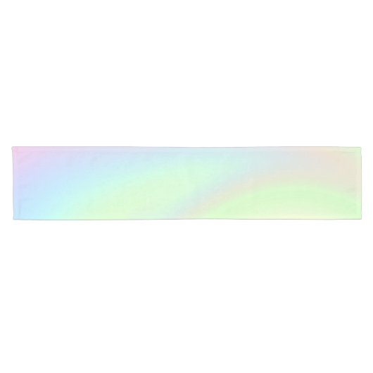 Pastel Rainbow of Color Kurzer Tischläufer (Horizontal)