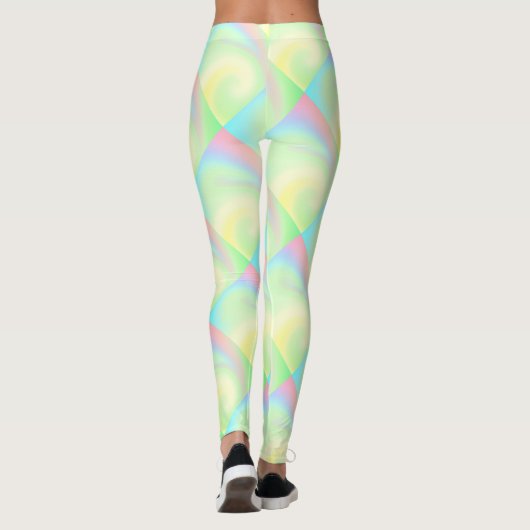 Pastel Rainbow of Color Leggings (Rückseite)