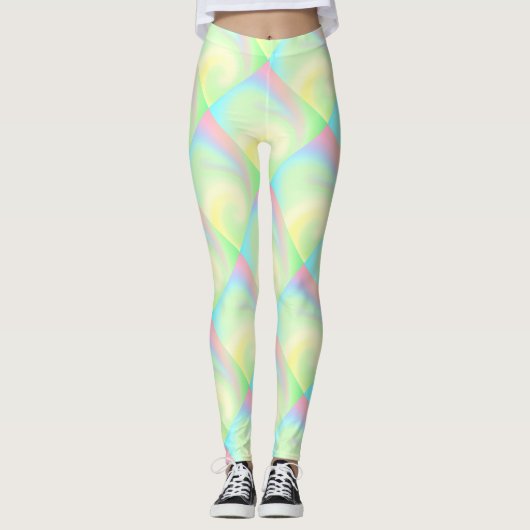 Pastel Rainbow of Color Leggings (Vorderseite)