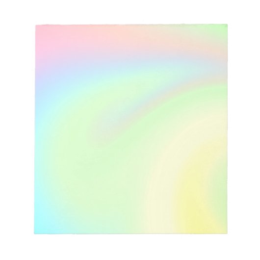 Pastel Rainbow of Color Notizblock (Vorderseite)