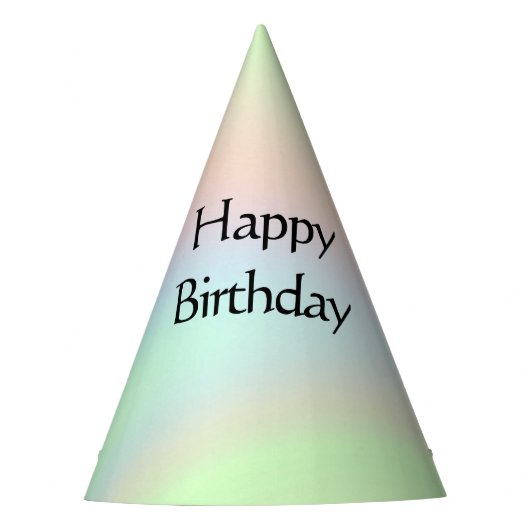 Pastel Rainbow of Color Partyhütchen (Vorderseite)