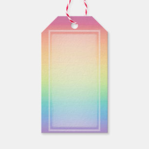 Pastel Rainbow Ombre Custom Geschenkanhänger
