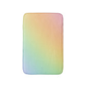 Pastel Rainbow Ombre Gradient Blur Abstract Design Badematte (Vorderseite Vertikal)