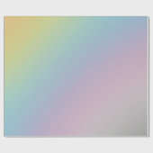Pastel Rainbow Ombre Gradient Blur Abstract Design Geschenkpapier (Flach)