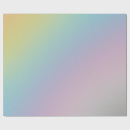 Pastel Rainbow Ombre Gradient Blur Abstract Design Geschenkpapier (Flach)