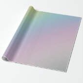 Pastel Rainbow Ombre Gradient Blur Abstract Design Geschenkpapier (Ungerollt)