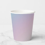 Pastel Rainbow Ombre Gradient Blur Abstract Design Pappbecher (Rückseite)