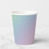 Pastel Rainbow Ombre Gradient Blur Abstract Design Pappbecher (Links)
