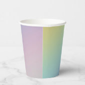 Pastel Rainbow Ombre Gradient Blur Abstract Design Pappbecher (Rechts)