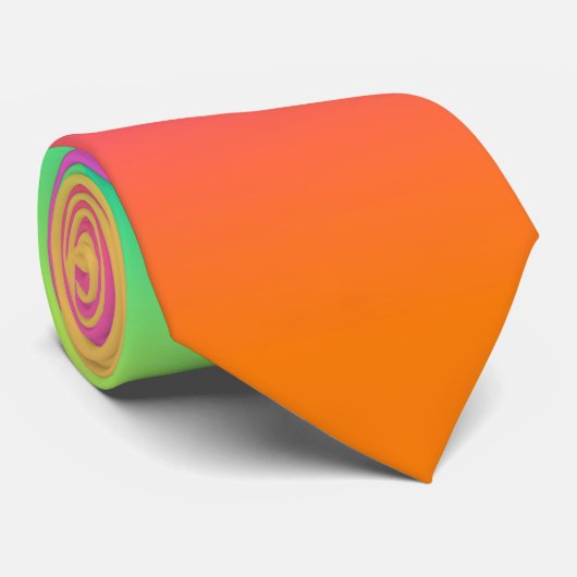 Pastel Rainbow Ombre Gradient Pride Krawatte (Gerollt)