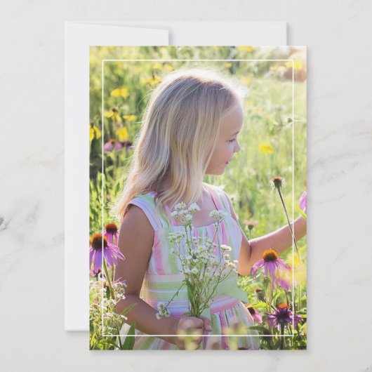 Pastel Rainbow Ombre Graduation Party Foto Invita Einladung (Rückseite)