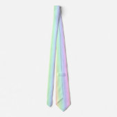 Pastel Rainbow Ombre Herz Muster Krawatte (Rückseite)