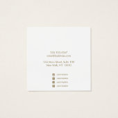 Pastel Rainbow Ombre Stud Earring Display Card (Rückseite)