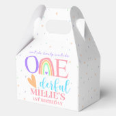 Pastel Rainbow ONEderful First Birthday Gevor Box Geschenkschachtel (Vorderseite)