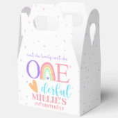 Pastel Rainbow ONEderful First Birthday Gevor Box Geschenkschachtel (Offen)
