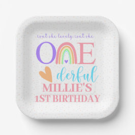 Pastel Rainbow Paper Teller & Bowls